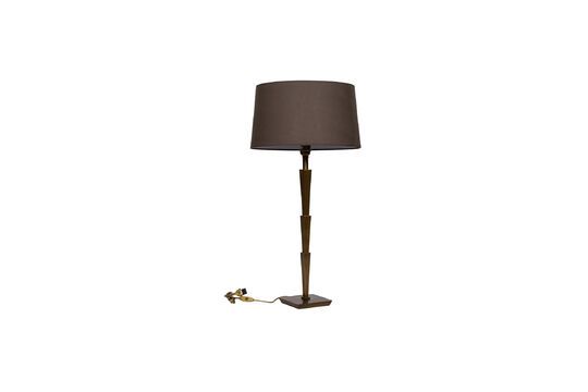 Arty gold brass table lamp Clipped