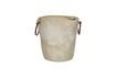 Miniature Ascoli beige stoneware ice bucket 1