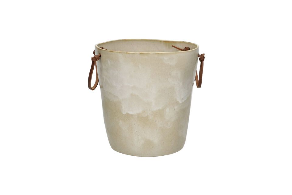 Ascoli beige stoneware ice bucket Pomax