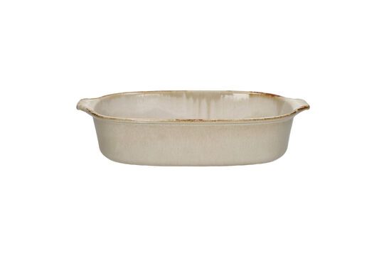 Ascoli beige stoneware oven dish Clipped