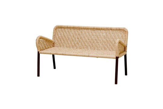 Asmara light jute bench seat