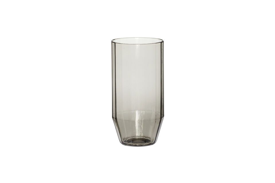 Aster smoked grey glass water glass Hübsch