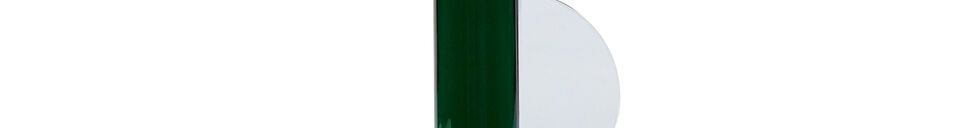 Material Details Astro dark green crystal candlestick