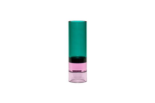 Astro green crystal candlestick