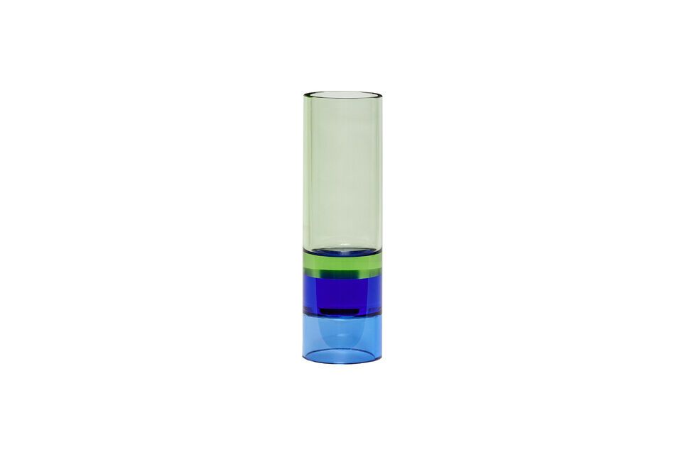 Astro multicolored crystal candlestick Hübsch