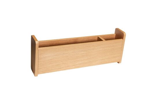 AtHand light wood desk organizer Clipped