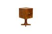 Miniature Aubin dark wood bedside table 1