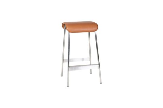 Avenue brown metal bar stool Clipped