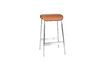 Miniature Avenue brown metal bar stool 4