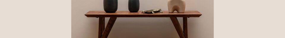 Material Details Avila dark wood console