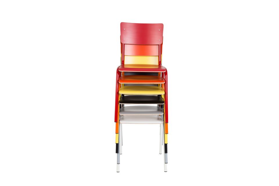 Relatie Gepolijst Kaap Back To School Chair Grey Zuiver - A chair in school style