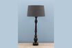 Miniature Bailey dark wood table lamp 1