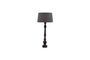 Miniature Bailey dark wood table lamp Clipped