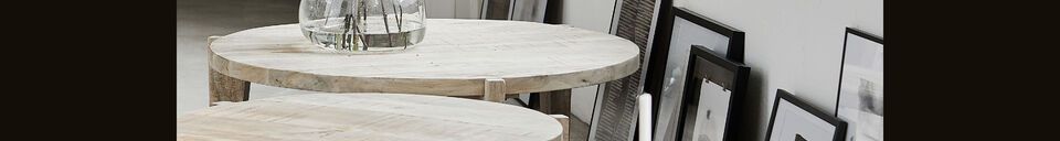 Material Details Bali light wood coffee table