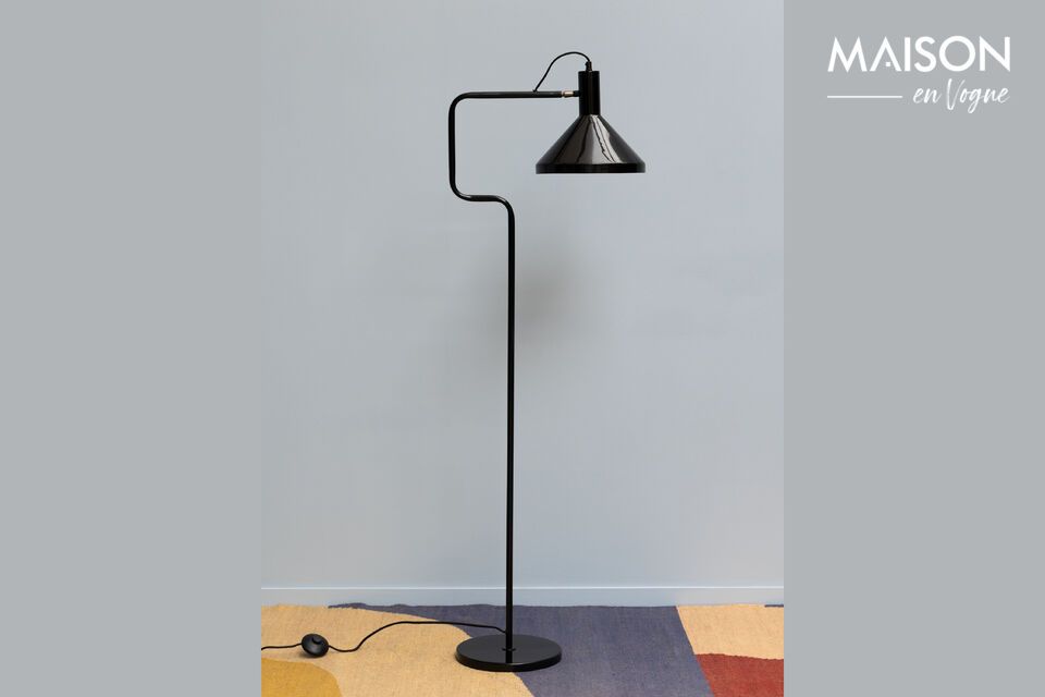 Baltimore black metal floor lamp Chehoma