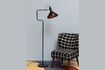 Miniature Baltimore black metal floor lamp 4