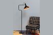 Miniature Baltimore black metal floor lamp 6