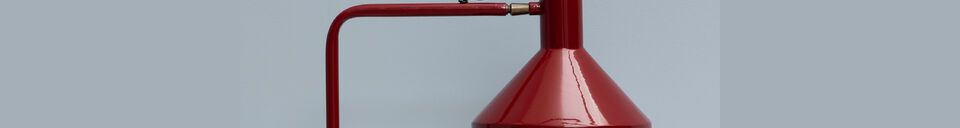 Material Details Baltimore red metal desk lamp