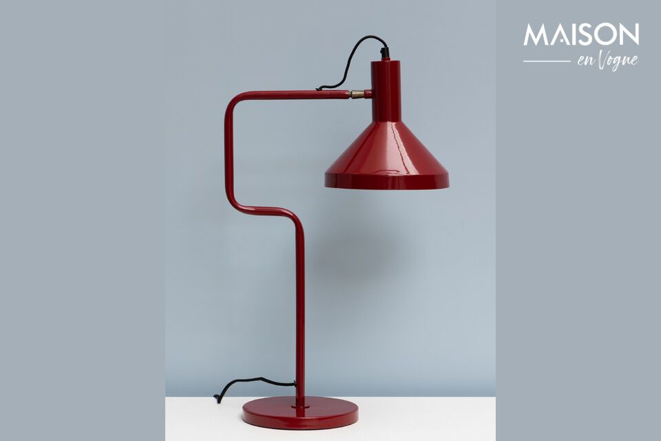 Baltimore red metal desk lamp Chehoma