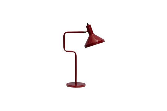 Baltimore red metal desk lamp Clipped