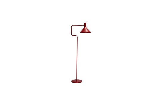 Baltimore red metal floor lamp Clipped