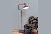 Miniature Baltimore red metal floor lamp 4