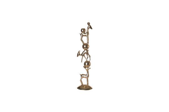 Bambi golden recycled aluminum candleholder Clipped