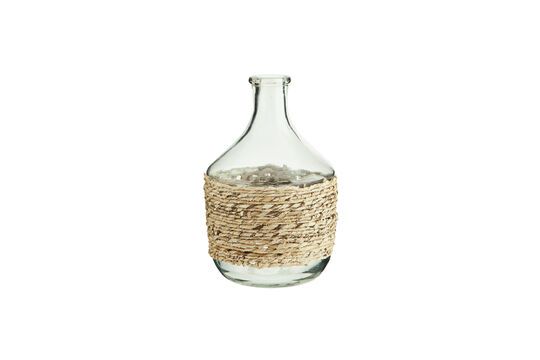 Bantele glass and banana fiber bottle Clipped