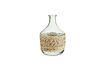 Miniature Bantele glass and banana fiber bottle 1