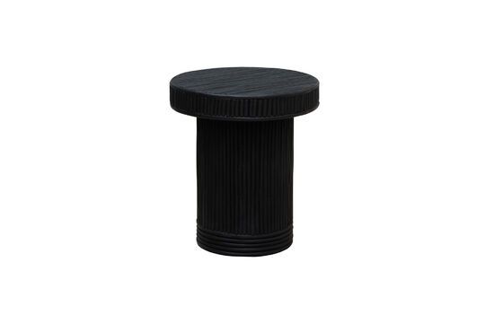 Barbade black rattan side table Clipped