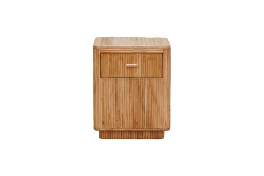 Barbade light rattan bedside table Clipped