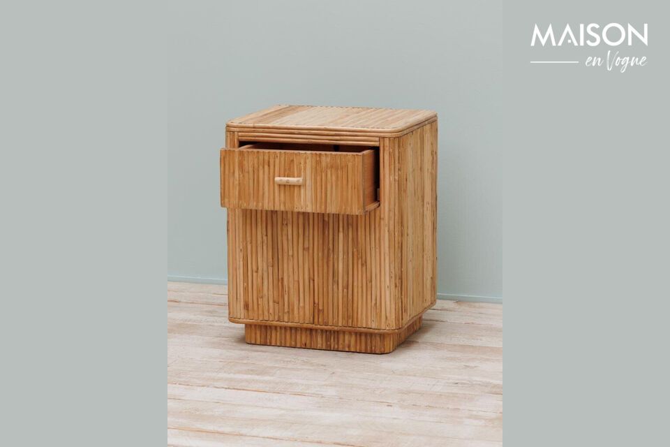 Discover our rattan bedside table