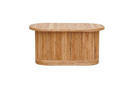 Barbade light rattan coffee table Clipped