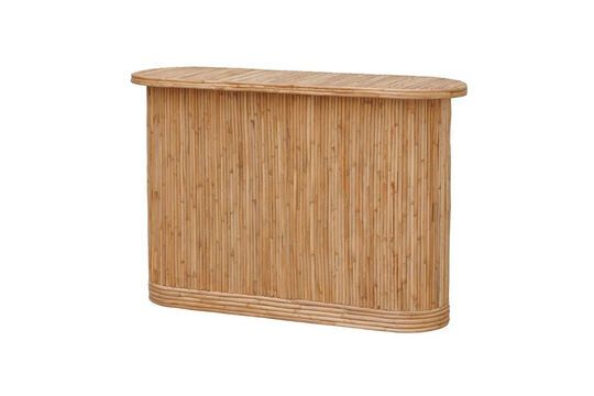 Barbade light rattan console Clipped