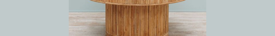 Material Details Barbade light rattan round coffee table