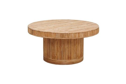 Barbade light rattan round coffee table Clipped