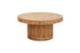 Miniature Barbade light rattan round coffee table Clipped