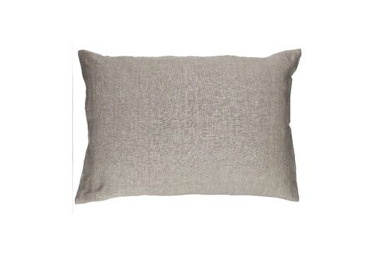 Basics beige cotton cushion Clipped