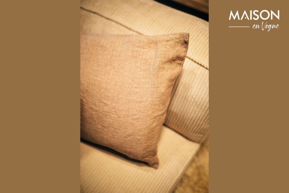 Basics beige cotton cushion - 8