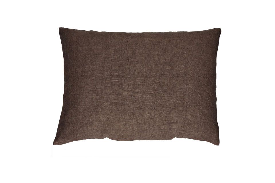 Basics brown cotton cushion Pomax