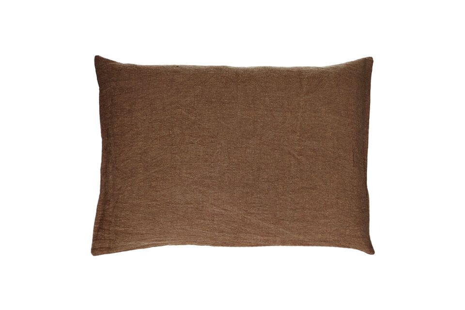 Basics chocolate cotton cushion Pomax