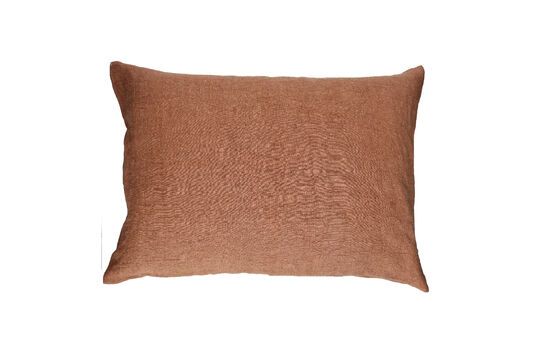 Basics cinnamon cotton cushion Clipped