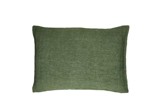 Basics green cotton cushion Clipped