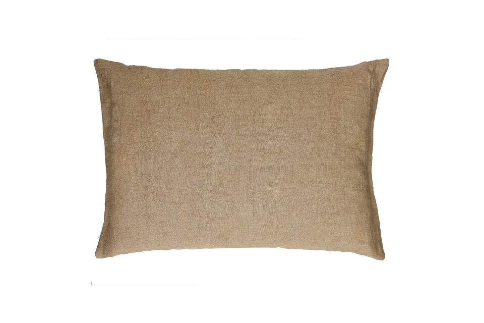 Basics ochre cotton cushion Pomax