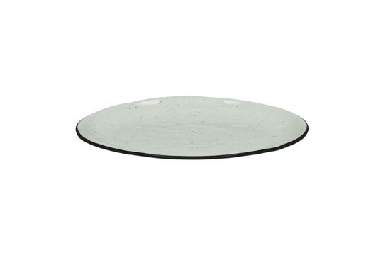 Basil white porcelain dessert plate