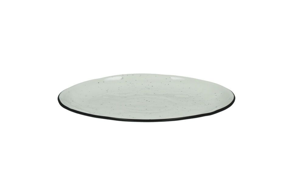 Basil white porcelain dessert plate Pomax