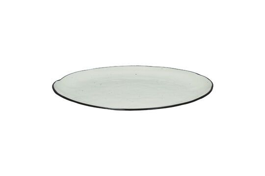 Basil white porcelain dinner plate Clipped