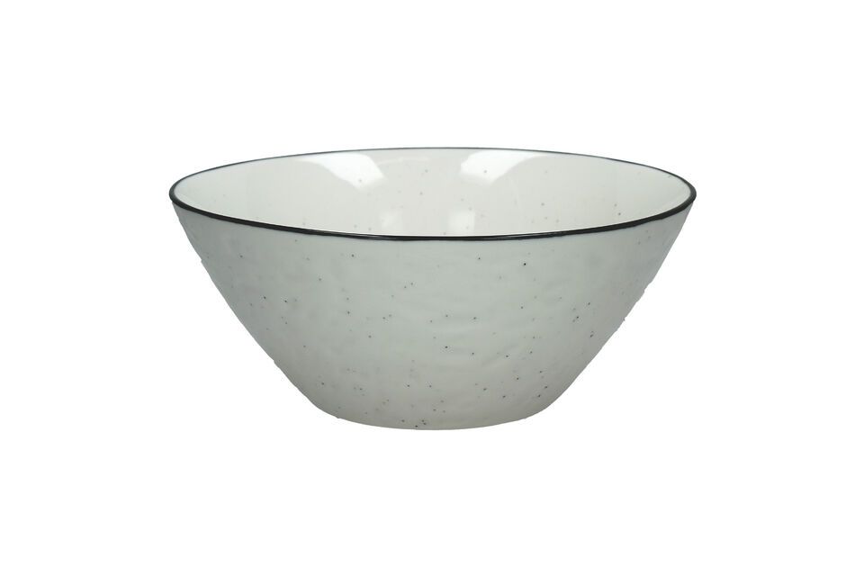 Basil white porcelain pasta bowl Pomax