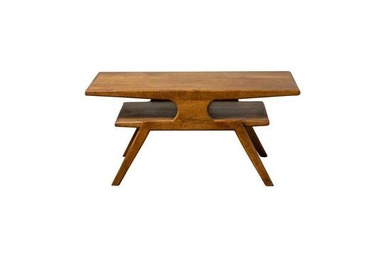 Bazaine dark wood coffee table Clipped