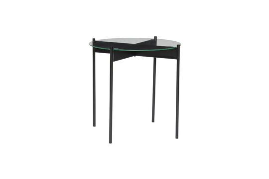 Beam black glass side table Clipped